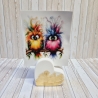 Fotohalter Herz aus Gießpulver Gießkeramik Geschenkidee Deko