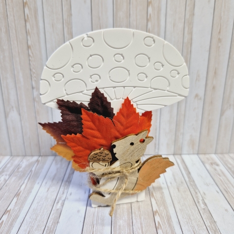 Pilz aus Gießpulver Gießkeramik Geschenkidee Herbstdeko