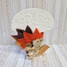 Pilz aus Gießpulver Gießkeramik Geschenkidee Herbstdeko
