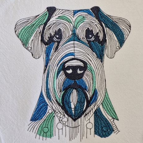 Schnauzer - 15.30 x 17.91 cm