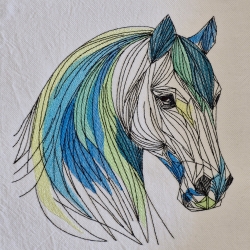 Pferd 01 - 13.24 x 13.76 cm