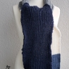 Schal - handgestrickt - leicht und wärmend-unregelmäßige Streifen