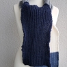 Schal - handgestrickt - leicht und wärmend-unregelmäßige Streifen