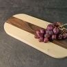 Ahornbrett Schneidebrett Nussbaum oval Dekobrett