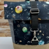 Kindergartenrucksack, Rucksack für Kinder - Muster Space