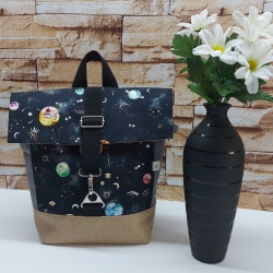 Kindergartenrucksack, Rucksack für Kinder - Muster Space