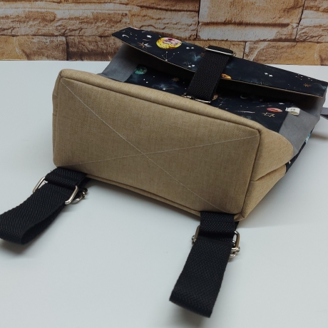 Kindergartenrucksack, Rucksack für Kinder - Muster Space