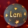 Namenslampe zur Taufe Geburt die Geburtslampe Name ausgestanzt