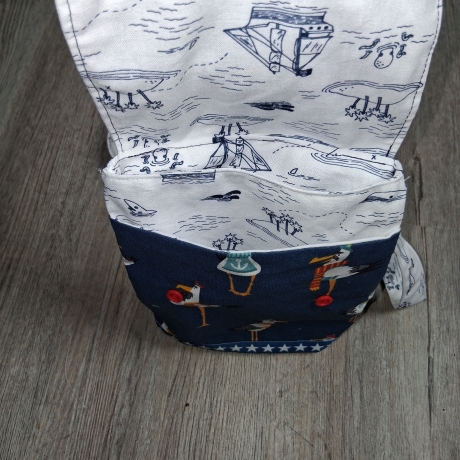 Umhängetasche klein Crossbody Tasche bestickt Handytasche Möwe