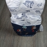 Umhängetasche klein Crossbody Tasche bestickt Handytasche Möwe