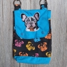 Umhängetasche klein Crossbodytasche Handytasche Hund Mops 