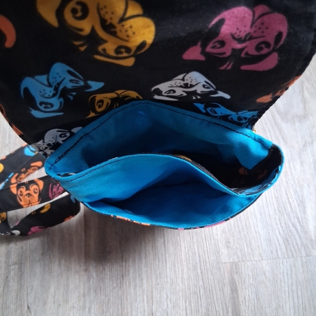 Umhängetasche klein Crossbodytasche Handytasche Hund Mops 