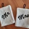 Waschhandschuh für das Brautpaar - also Mr. und Mrs.