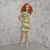 Buntes Puppenkleid und Zubehör für 1:6 Puppen (Barbie, Steffi)