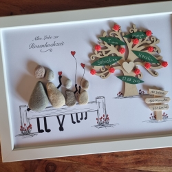 Geschenk zur Rosenhochzeit 10. Hochzeitstag Personalisierbar 