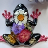 Epoxidharz Frosch weiße Blüte 