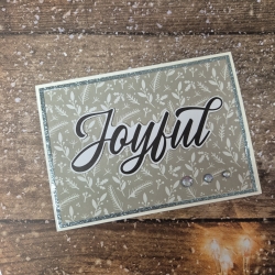 Weihnachtskarte Joyful