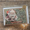 Weihnachtskarte mit Weihnachtsmann 