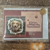 Weihnachtskarte mit Hund