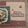 Weihnachtskarte mit Hund