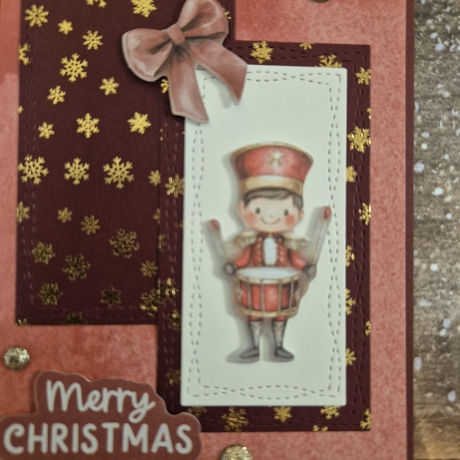 Weihnachtskarte kleiner Trommler 