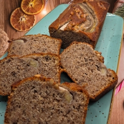400g Bananenbrot 4 Scheiben mit Walnüssen **selbstgemacht**