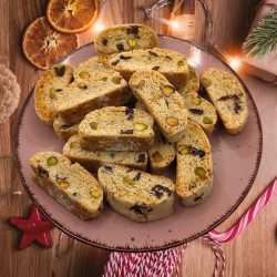 Weihnachtsplätzchen – Pistazie-Schoko Cantuccini | 320 g