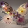Epoxidharz Schmetterling beleuchtet