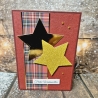 Karte zu Weihnachten Weihnachtskarte Stern