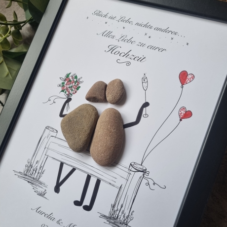 Personalisiertes Geschenk zur Hochzeit, Hochzeitsgeschenk,zur Ehe