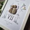 Personalisiertes Geschenk zur Porzellanhochzeit, 20. Hochzeitstag