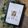 Personalisiertes Geschenk zur Porzellanhochzeit, 20. Hochzeitstag