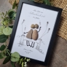 Personalisiertes Geschenk zur Silberhochzeit, 25. Hochzeitstag