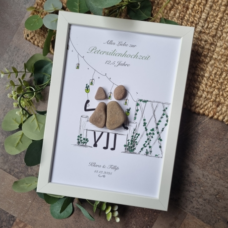 Personalisiertes Geschenk Petersilienhochzeit, 12,5. Hochzeitstag