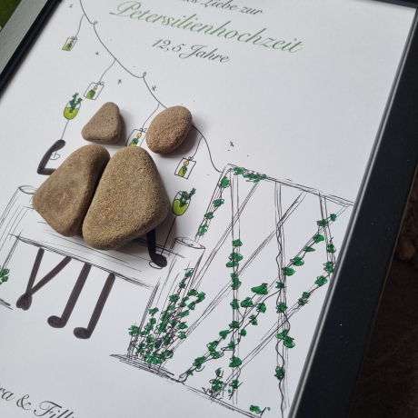 Personalisiertes Geschenk Petersilienhochzeit, 12,5. Hochzeitstag