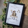 Personalisiertes Geschenk zur hölzernen Hochzeit, 5. Hochzeitstag