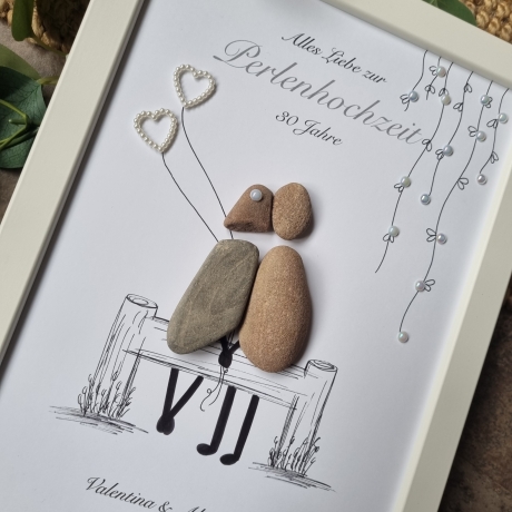 Personalisiertes Geschenk zur Perlenhochzeit, 30. Hochzeitstag