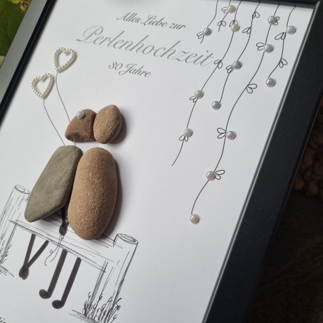 Personalisiertes Geschenk zur Perlenhochzeit, 30. Hochzeitstag