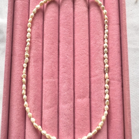 Süßwasserperlen Halskette  gold