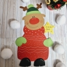 Fensterbild aus Tonkarton Elch Weihnachten Geschenkidee 