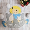 Fensterbild aus Tonkarton Engel Weihnachten Geschenkidee 