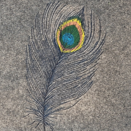 Schultertasche aus Nadelfilz