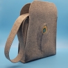 Schultertasche aus Nadelfilz