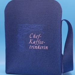 Schultertasche aus Nadelfilz