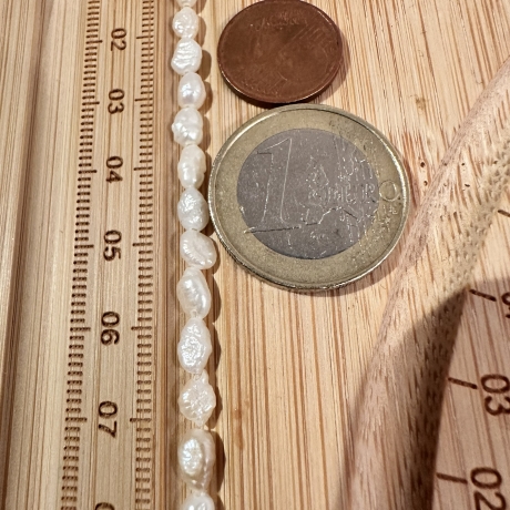 Süßwasserperlen Halskette  gold