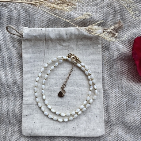 Perlmutt Kette klein • Mother-of-Pearl Necklace