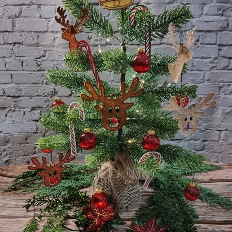 FSL Hirsch Rentier Glocke Weihnachten für 10 x10 geeignet