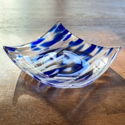 Schale aus Glas...Wohndekor...Geschenkidee 