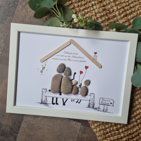 Geschenk zum Einzug, Hochzeitsgeschenk, personalisiertes Geschenk