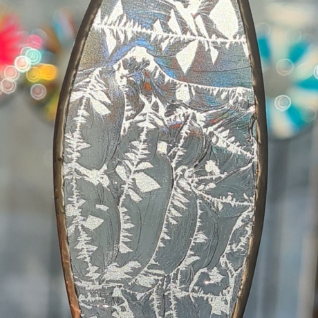 2er Set Blätter aus Eisblumenglas..Fensterschmuck..Geschenkidee 